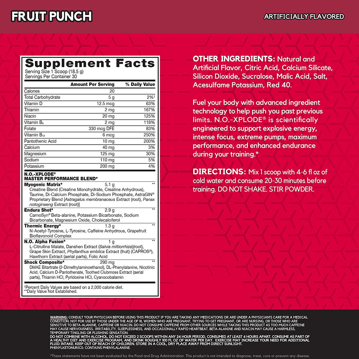 BSN N.O.-XPLODE Fruit Punch | نو إكسبلود فروت بانش