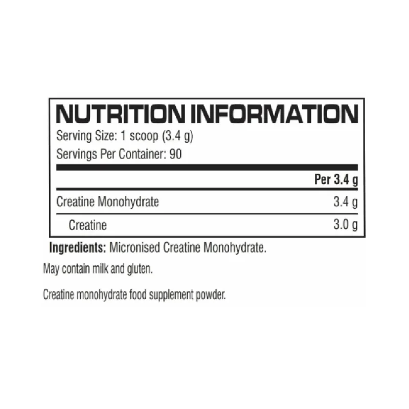 Cellucor Creatine nutrition information and ingredients