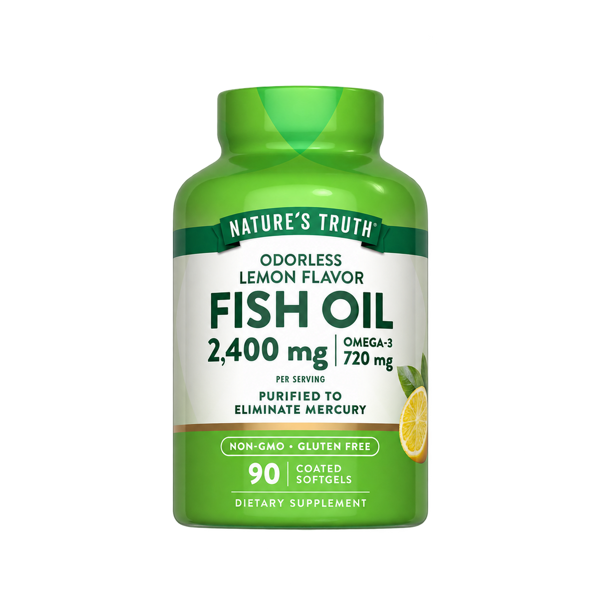 Fish Oil 2400 mg 90 Softgels | زيت السمك 90 كبسولة