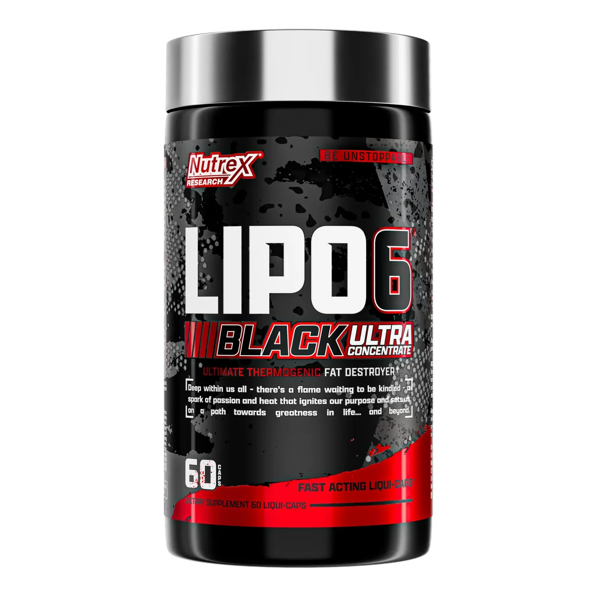 Nutrex LIPO-6 Black Ultra Concentrate bottle, 60 Liqui-Caps