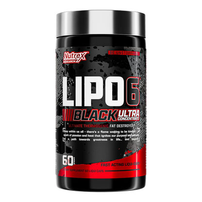 Nutrex LIPO-6 Black Ultra Concentrate bottle, 60 Liqui-Caps