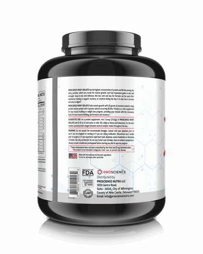 Proscience Nutra Whey Isolate directions and warnings