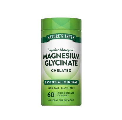 Magnesium Glycinate 60 Capsules | مغنيسيوم جليسينات 60 كبسولة