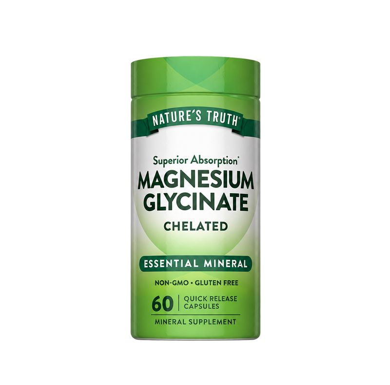 Magnesium Glycinate 60 Capsules | مغنيسيوم جليسينات 60 كبسولة