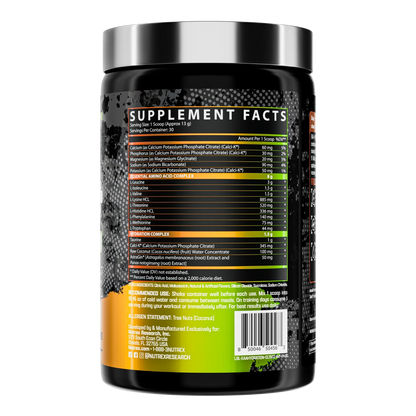 Nutrex EAA Mango supplement facts