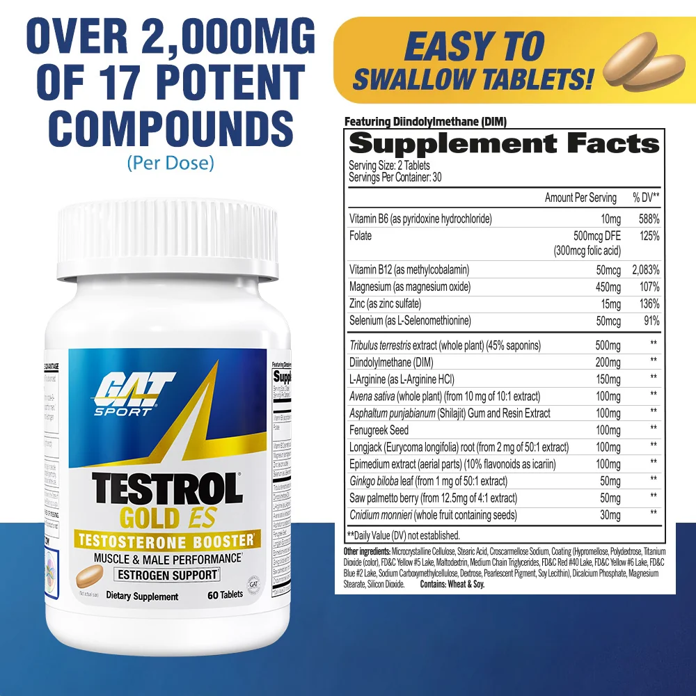 Testrol Gold ES supplement facts