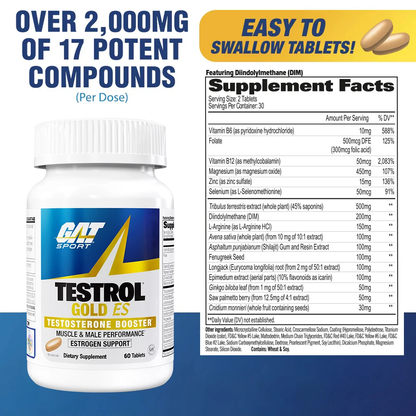 Testrol Gold ES supplement facts