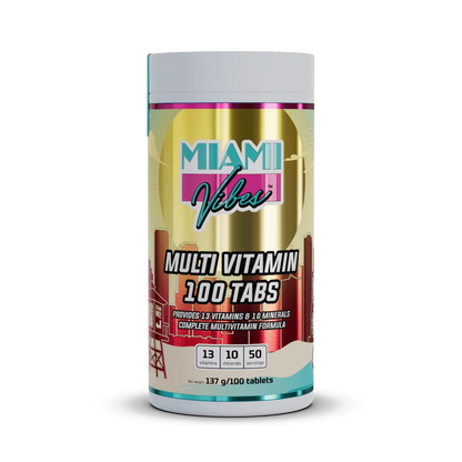 عبوة Miami Vibes Multi Vitamin — 100 قرص