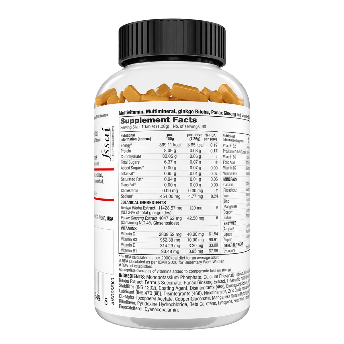 Labrada Multi-Vitamin 60 Tablets | لابرادا ملتي فيتامين 60 قرص — transparent product view