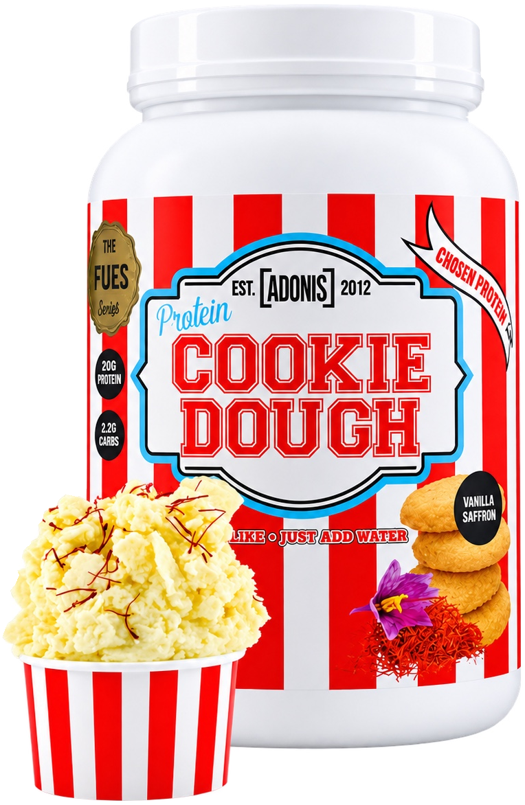 Cookie Dough Vanilla Saffron | عجينة كوكيز بروتين بالفانيليا والزعفران